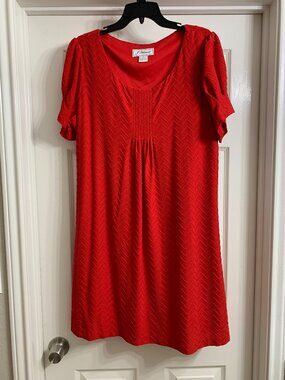 J Howard Brand Women's Red Dress, Size 18 (NWT)